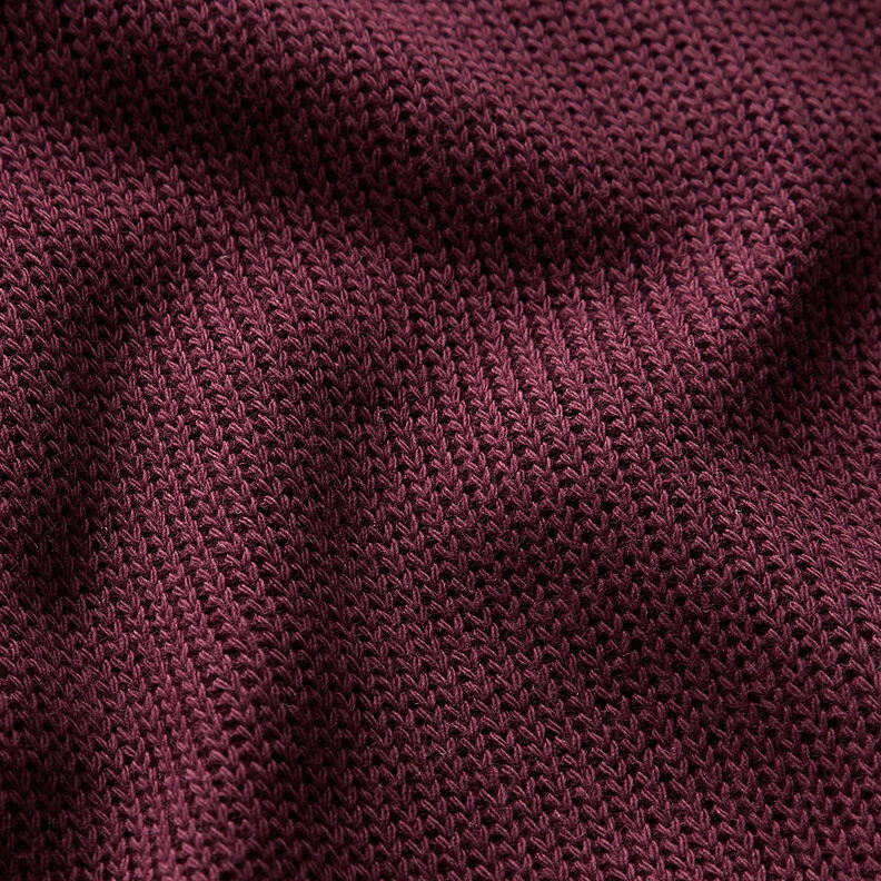 Interlock maglia – rosso merlot,  image number 2