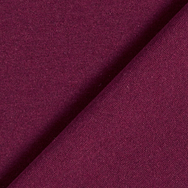 Jersey misto cotone riciclato – rosso Bordeaux,  image number 3