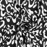 Jersey di viscosa con fantasia leopardata astratta – nero/bianco,  thumbnail number 4