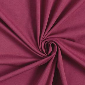jersey di cotone medio tinta unita – rosso Bordeaux, 