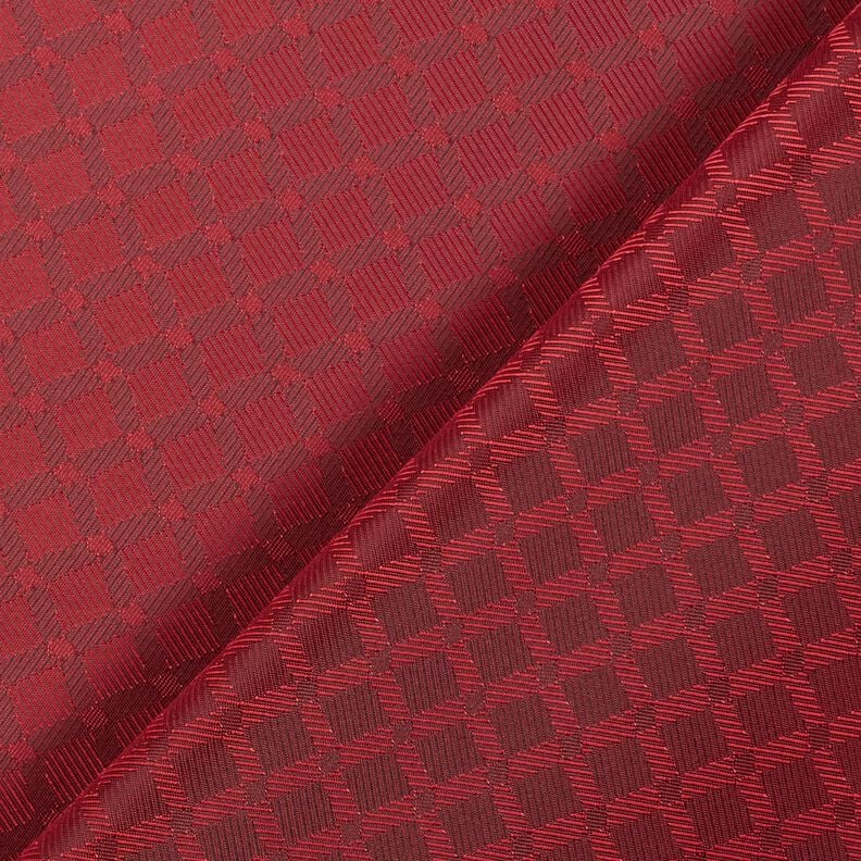 tessuto per fodere Jacquard Rombi – rosso,  image number 4