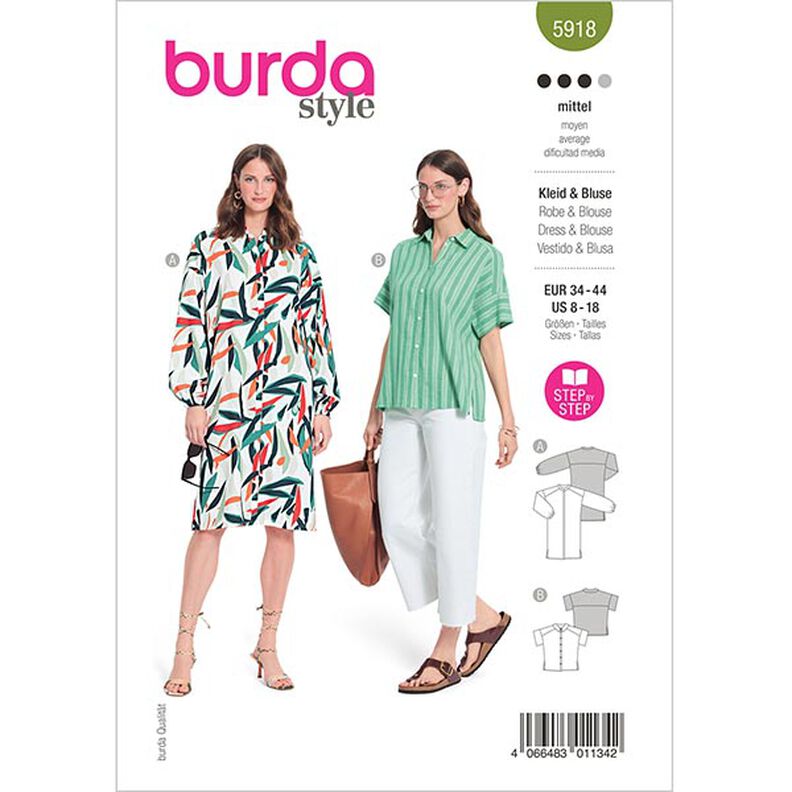 abito / camicetta | Burda 5918 | 34-44,  image number 1