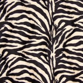 pelliccia sintetica zebra – crema/nero, 