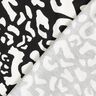 jersey di viscosa Macchie di leopardo astratte – nero/bianco,  thumbnail number 4