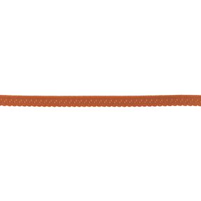 Fettuccia elastica pizzo [12 mm] – terracotta, 