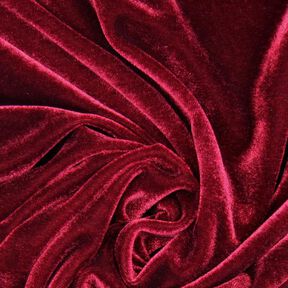 Velluto stretch rosso Bordeaux, 