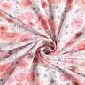 Jersey di cotone con rose ad acquarello – bianco/rosa,  thumbnail number 3