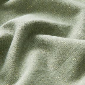 Polsini glitterati in tessuto tubolare con Lurex – canna palustre/oro effetto metallizzato, 
