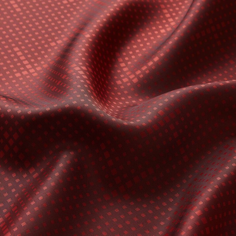 tessuto per fodere Jacquard Quadretti irregolari – rosso carminio,  image number 2