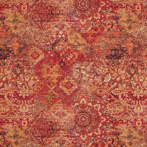 tessuto arredo gobelin tappeto tessuto a telaio – terracotta/rosso fuoco, 