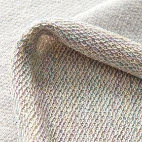 French Terry in mix di colori glitterati – grigio chiaro, 