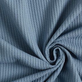jersey di cotone nido d’ape tinta unita – colore blu jeans, 