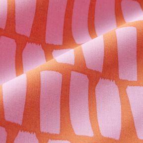 cotone rivestito Pennellate – arancione/violetto pastello, 
