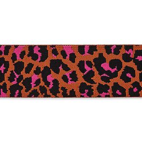 nastro elastico leopardo – arancione/pink, 