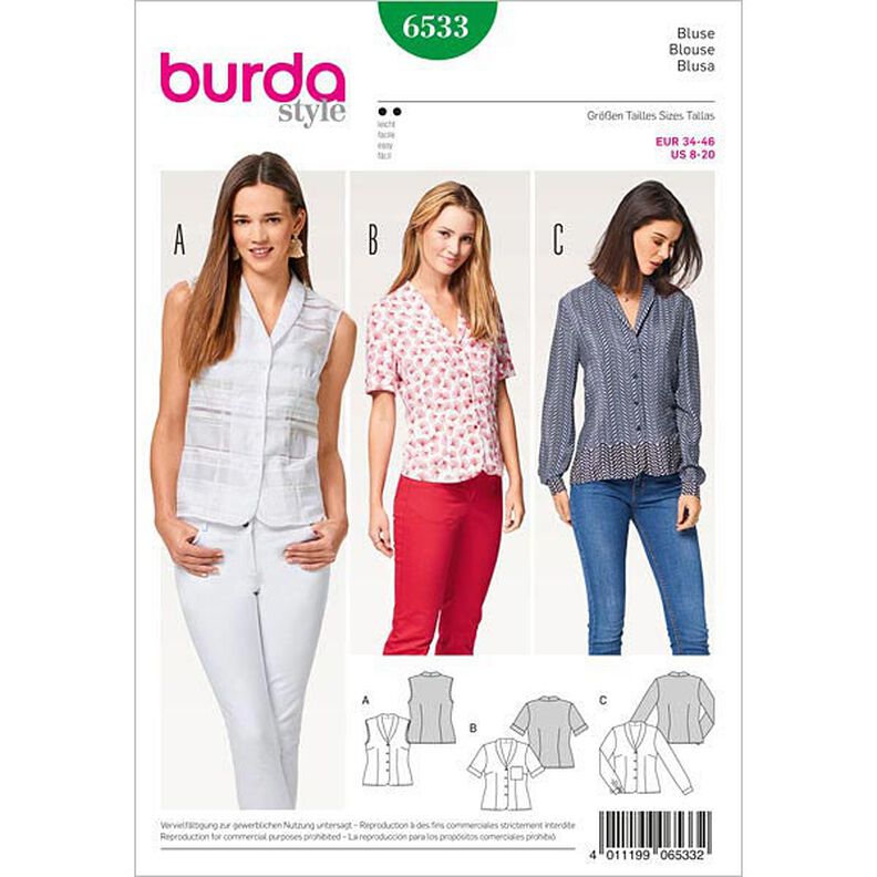 camicetta, Burda 6533,  image number 1