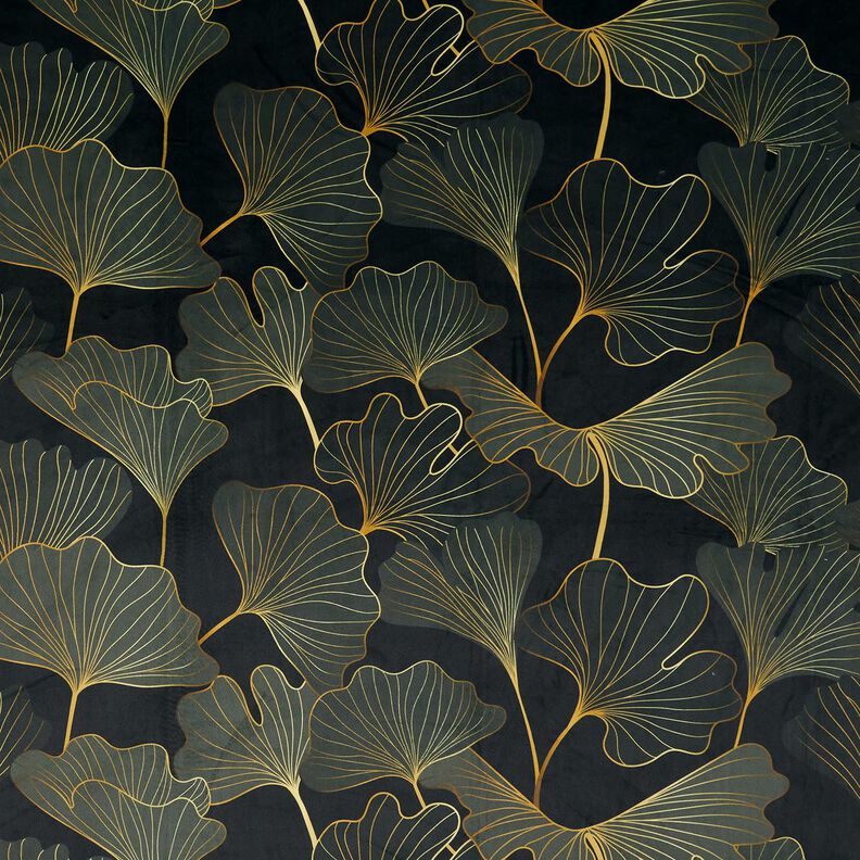 velluto arredo Gingko elegante – antracite/pino scuro,  image number 1